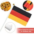 Cup 2024 Nations' Double Fabric Decorated Hand Held Waving Flags Portable And Dedicated For Fans