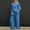 Blue plus size two piece set a1, variant on Women Plus Size Collared Long Sleeve Shirt Wide Leg Pants Two Piece Set Solid Boho Casual Lounge Outfits Loose Matching Sets Airport Travel Clothes, Yellow M