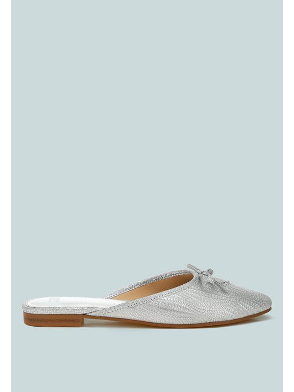 Jaylor Party Bow Slip-On Mules