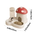 thumbnail image 3 of Cottage Style Pet Feeder Water Dispenser Food Storage Sealed Auto Refill for Cats Dogs Small Pets Indoor Feeding Station Cute Decor, 3 of 7