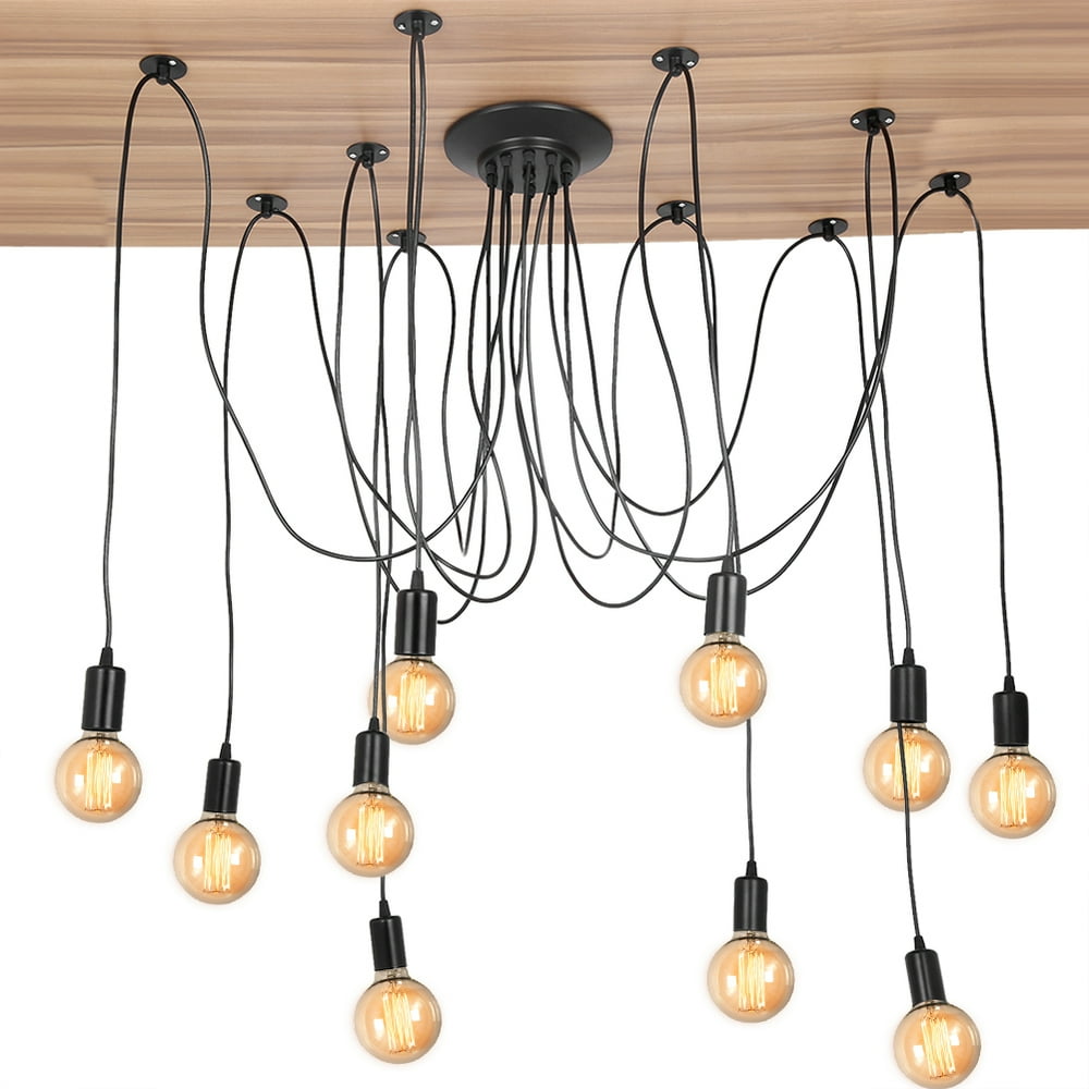 HERCHR Lamp Rack, 10 Head Light Rack, 10 Head Industrial Vintage Style