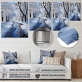 thumbnail image 4 of Designart "Serene Snowy Winter II" Landscapes Metal Wall Art, 4 of 5