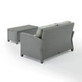 thumbnail image 5 of Crosley Bradenton 2 Piece Wicker Patio Sofa Set in Gray, 5 of 7