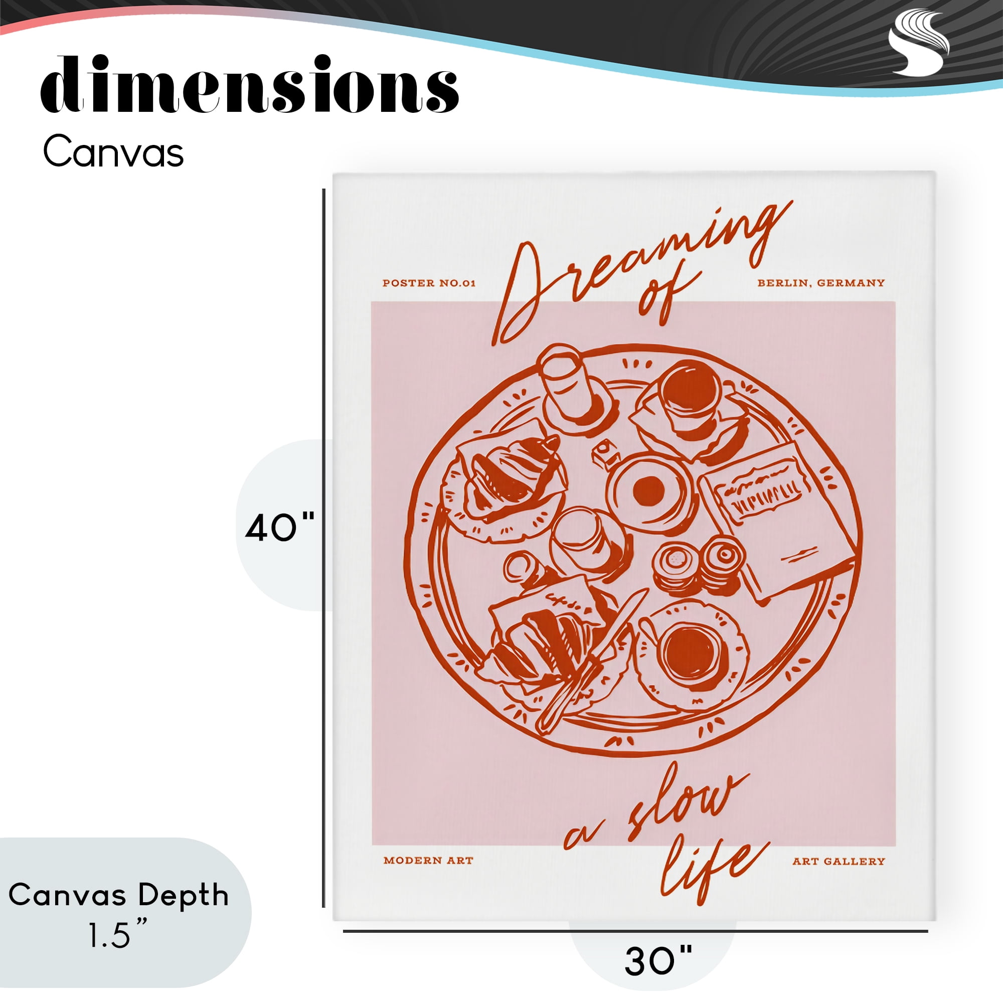 Stupell Industries Dreaming Of A Slow Life Canvas Wall Art, design by The Prints Vibe