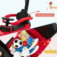 thumbnail image 6 of Costway 3-in-1 Mercedes Benz G350 Push & Pedal Ride-On Stroller, Red, 6 of 11