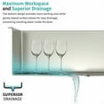 thumbnail image 3 of 30 In Kitchen Single Sink Undercounter Sink Stainless Steel Laundry Tool Sink, 3 of 9