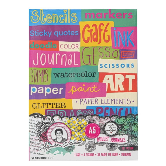 Art By Marlene Signature Collection Journals 3/Pkg-Nr. 04, Bullet Journals