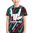 thumbnail image 4 of Share The Love T Shirt For Boys Girls, Funny Novelty T Shirt, Unisex Short Shirts For Daily Outdoor, Classic Fit, Crew Neck, 4 of 8