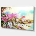 thumbnail image 2 of Fleurs Roses dans un Jardin Hawaïen - Grande Toile Murale de Fleurs, 2 of 3