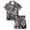 Grey, variant on Shadoumai Halloween Two Piece Outfit Toddler Kids Girls Short Sleeve Casual Printed Top Shorts Loose Cut Breathable Fabric Daily Play Wear Ages 2–13 Girl Everyday Casual Ensemble