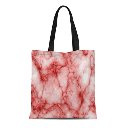 KDAGR Canvas Tote Bag Red Abstract Blood Vessel Anatomy Artery Atherosclerosis Beauty Durable Reusable Shopping Shoulder Grocery