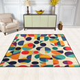 thumbnail image 2 of Yayeee Area Rugs for Living Room 5.2'x4' Non Slip Washable Bedroom Floor Carpet, Green Geometric, 2 of 5