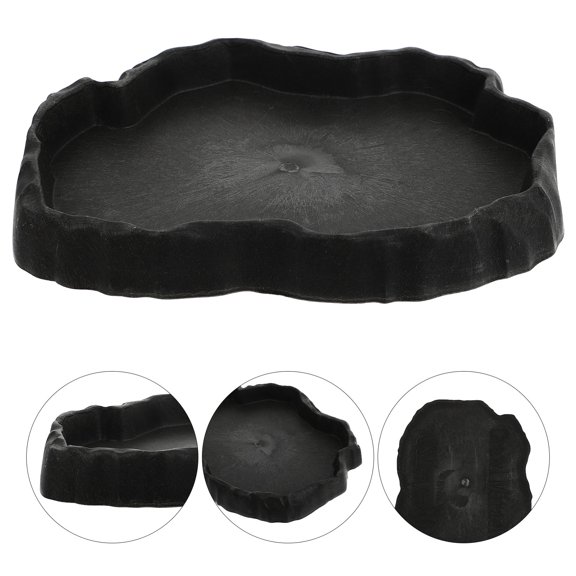 WEAVILUX Reptile Terrarium Food Dish Reptile Food Basin Abs 1Set