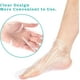 thumbnail image 3 of 100 Uds. Calcetines desechables de plástico para pedicura, cera de parafina, calcetines para baño de pies, transparentes, 3 of 4