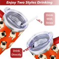 thumbnail image 5 of Personalized Dog Lover Gift Idea - 40oz Insulated Tumbler with Straw for Women - Non-Slip Handle Coffee Travel Cup, 5 of 7