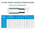 thumbnail image 4 of Heating Shrink Polyolefin Tube 3:1 Shrink Ratio Adhesive Electrical Connectors and Against Liquid Leakages Alternative 3/4in Diameter Black 20ft, 4 of 5