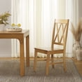 thumbnail image 3 of SAFAVIEH Yana Contemporary Wood Solid Dining Side Chair, Light Oak, 3 of 13