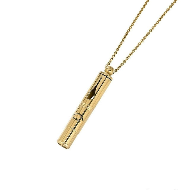 528Hz Stainless Steel Whistle Necklace Mindful Ritual Jewelry for Meditation Practices and Daily Stress Management