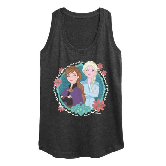 Disney Frozen 2 - Circle Of Sisters Anna & Elsa - Women's Racerback Tank Top