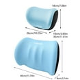 thumbnail image 3 of Tgbvmt Car Headrest and Lumbar Support Pillow Set, Ergonomic Neck and Back Rest Cushion for Comfortable Driving, Multi-functional Support for Car, Office, Home Use, for Long Drives and Travel, 3 of 9