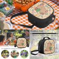 thumbnail image 3 of HUIACONG Study Capybara Kids Backpack Set with Lunch Box, 17" 4PCS Waterproof School Bag for Age 7-13, 3 of 7