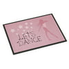 Lets Dance Linen Pink Indoor or Outdoor Mat 18x27 BB5375MAT