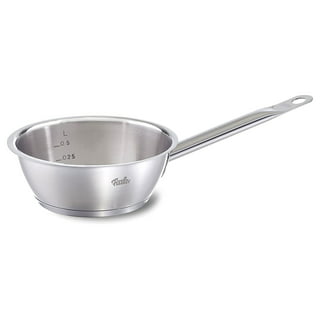 Vigor SS3 Series 7 Qt. Tri-Ply Stainless Steel Sauce Pan with Cover and  Helper Handle