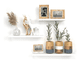 thumbnail image 3 of 3 Repisas Flotantes Minimalistas Grandes 50x15 Xtellar Color Blanco De Lujo, 3 of 4