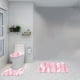 thumbnail image 1 of Bathroom Decor 3 Pcs Rug Set With ColorfulMarble Bathroom Set With AntiSlip Rug Toilet Lid Cover And U Shape Mat, 1 of 6