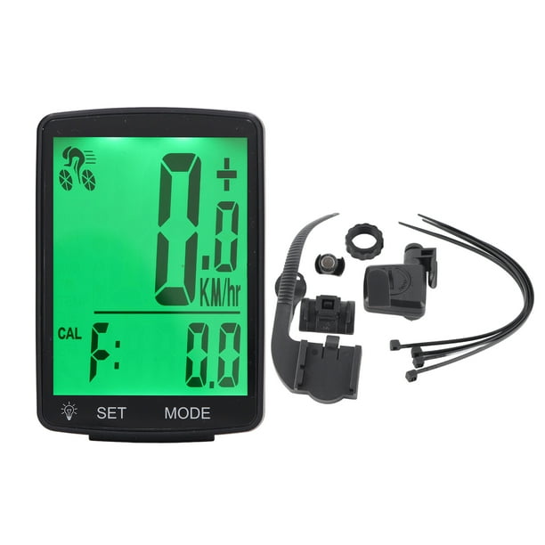 Computadora para bicicleta con pantalla LCD, Computadora para bicicleta con velocímetro de velocidad para bicicleta Computadora para bicicleta con retroiluminación construida para durar NikouMX herramienta