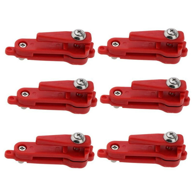 SAUYRASY 6Pcs Red Heavy Tension Snap Release Clips for Weight