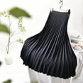 thumbnail image 5 of Women's Plus Size Pleated Mid-Long A-Line Skirt High Waist Flowy Elegant Slimming Fall Winter New, 5 of 14