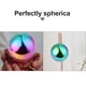 thumbnail image 4 of 2pcs acero inoxidable arco iris mirando globo globo bola colorido bolas de metal, 4 of 5