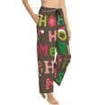 thumbnail image 6 of Salouo Ho Ho Ho Merry Christmas Print Women's Pajama Pants Casual Loose Sweatpants PJs Flowy Pants Drawstring Palazzo for Women Wide Leg Pants Lounge Pajama -XX-Large, 6 of 8