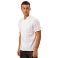 thumbnail image 3 of Doomiva Unisex Chef Coat Pressional Hotel Kitchen Chef Jacket Men Women Restaurant Canteen Working Uniform 04-White L, 3 of 7