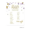 Whats in Your Purse? Game  Lavender Gold Glitter Baby Shower Games, 20-Pack