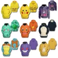 thumbnail image 2 of Pikachu Anime Elf 3D Digital Printing Fashion Casual Sweatshirt Hooded Pullover Shirt Birthday Gift, 2 of 5
