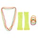 thumbnail image 2 of 9pcs / Set Womens 70s 80s Cosplay Party Collar Pulsera Guantes largos Set - Amarillo Sunnimix Disfraz de fiesta Rave de los años ochenta, 2 of 8