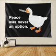 thumbnail image 3 of Tapiz Lych Weare Peace Was Never An Option con forma de ganso, 150 x 125 cm, 3 of 7