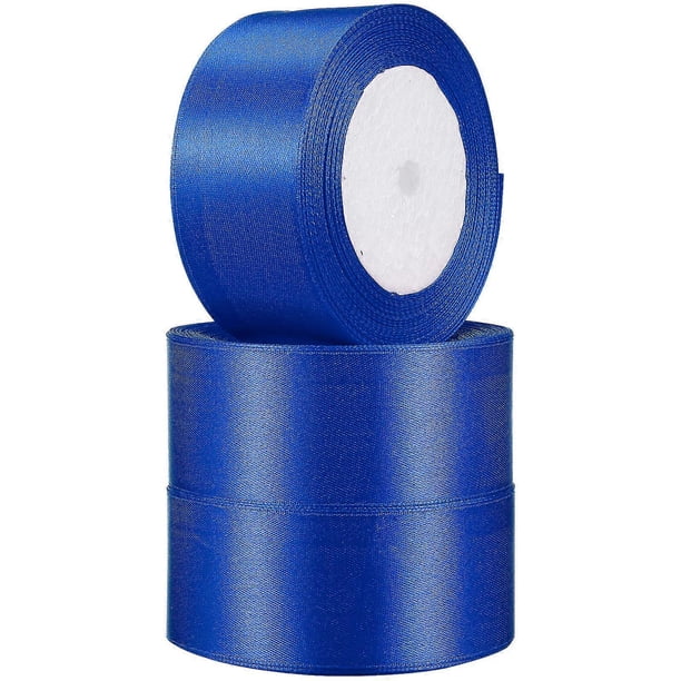 3 Rolls Wide Satin Ribbon for Gift Wrapping, Crafts, Wedding Decor & DIY Packaging Long Solid Cloth Ribbon