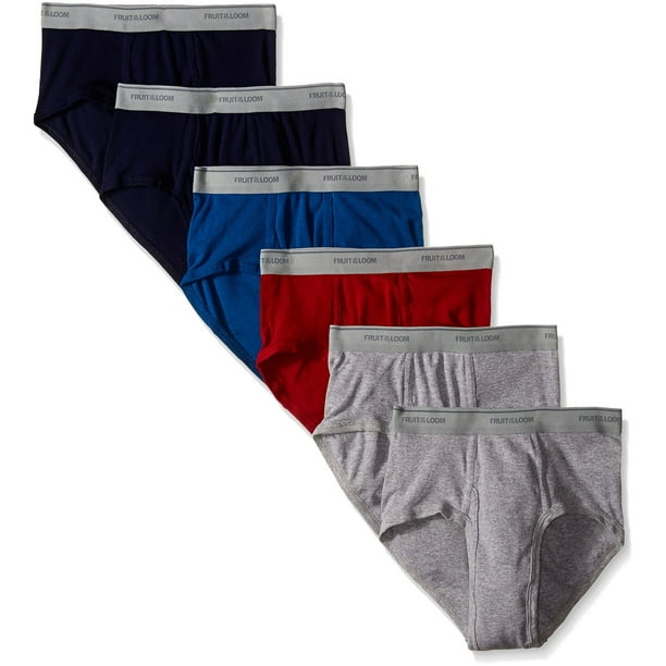 Fruit of the Loom Men`s 6-Pack Assorted Fashion Briefs, M, Assorted