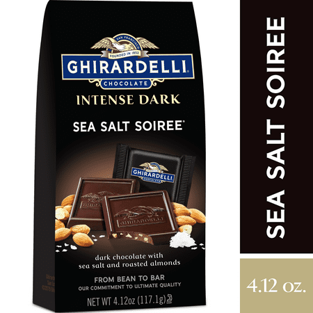 Ghirardelli Intense Dark Chocolate Squares - Sea Salt Soiree – 4.12 oz.