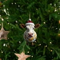 thumbnail image 4 of KCEHTA Cow Christmas Ornaments, Highland Cow Ornaments for Christmas Tree, 2D Acrylic Cute Cartoon Highland Cow Hanging Decorations for Xmas Tree Home Party Decor, 4 of 4