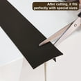 thumbnail image 4 of GoXteam 2Pack Silicone Stove Gap Covers, Heat Resistant Oven Gap Filler Seals Gaps Between Stovetop and Counter, Effectively Stain Resistant, 25 Inches, Black, 4 of 7