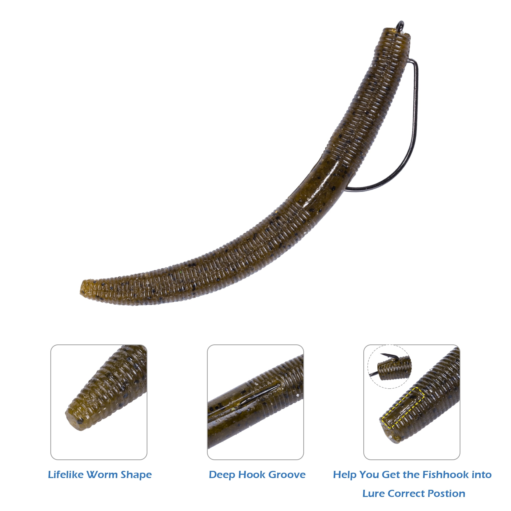 Senko Worm Fishing Kit – Salted Soft Plastic Lures Designed for Bass