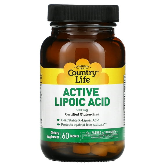 Country Life Active Lipoic Acid, 60 Tablets