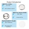 thumbnail image 4 of 1800 Pcs Blank Button Making Supplies 25mm/1Inch Back Button Pin Making Kit Metal Badge Parts for Button Making Machine, 4 of 5