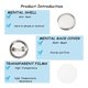 thumbnail image 4 of 1800 Pcs Blank Button Making Supplies 25mm/1Inch Back Button Pin Making Kit Metal Badge Parts for Button Making Machine, 4 of 5