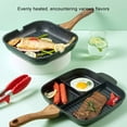 thumbnail image 2 of Baohd Black Non-stick Frying Pan For Grill Marks For All Cooktops Skillet Easy To Clean, 2 of 6