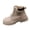 Gray, variant on Men's Ankle Boots Plus-Size Round Toe Lace-Up Comfortable Boots